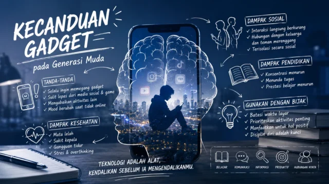 Kecanduan Gadget pasa generasi muda