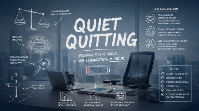 Quiet Quitting Pegawai Masih Hadir, tetapi Semangatnya Mundur