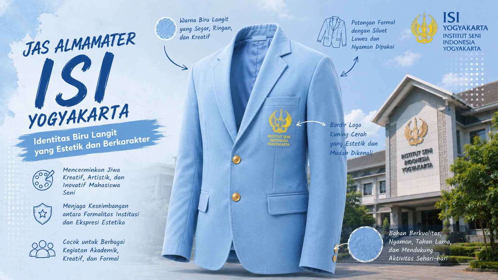 jas almamater ISI Yogyakarta