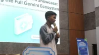 Sinergi Google Student Ambassador 2026 bersama Program Studi Manajemen FEB Unsil dan KSPM FEB Unsil dalam gelaran Gemini AI for Financial Mastery di Auditorium FKIP Unsil. AI untuk keuangan mahasiswa