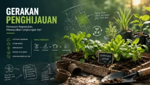 program penghijauan di Kampung Ngagel Rejo