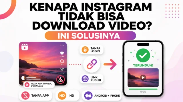 kenapa instagram membatasi fitur download video