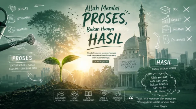 Allah menilai proses, bukan hanya hasil