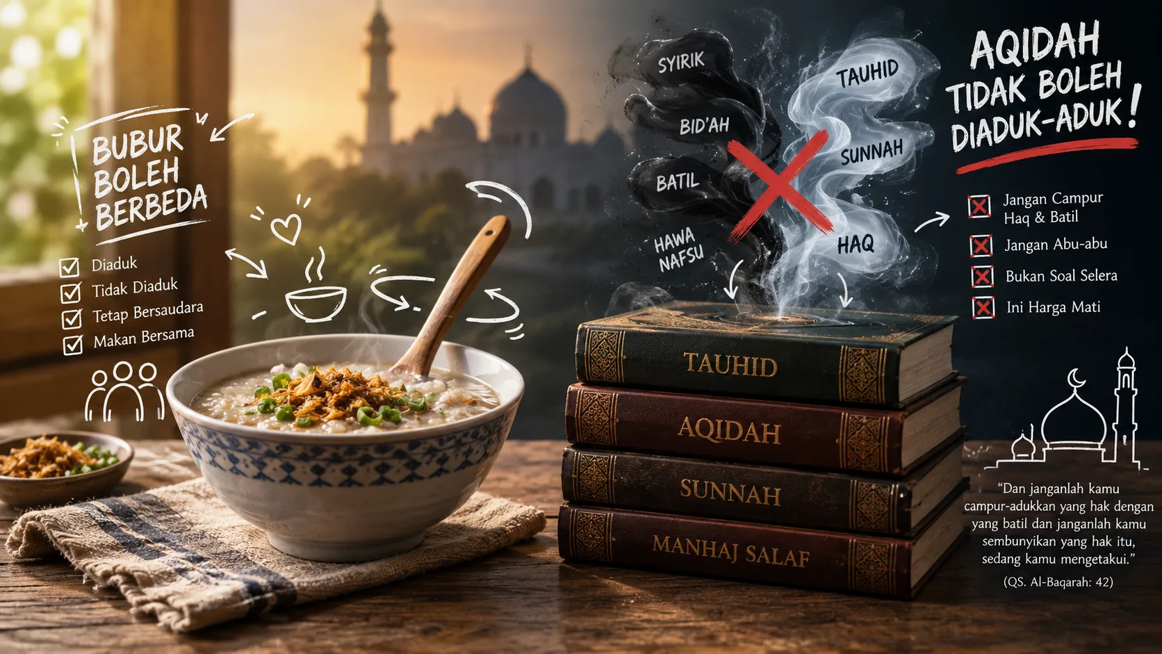 aqidah jangan diaduk-aduk