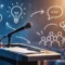 Panggung Komunikasi dengan Podium dan Doodle copy