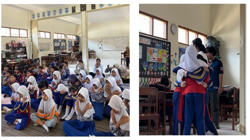 Gambar 4. Refleksi Emosional Siswa dan Momen Haru Saling Memaafkan(Sumber: PDD KKN-M 31637 UNY 2026)